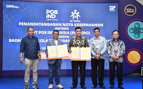 Tingkatkan Akses Kepesertaan, BP Tapera Jalin Nota Kesepahaman dengan PT Pos Indonesia