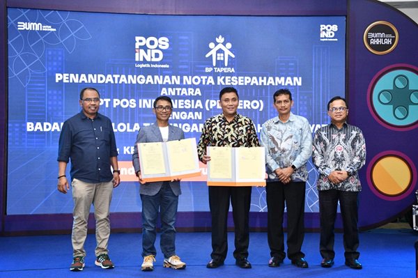 Tingkatkan Akses Kepesertaan, BP Tapera Jalin Nota Kesepahaman dengan PT Pos Indonesia